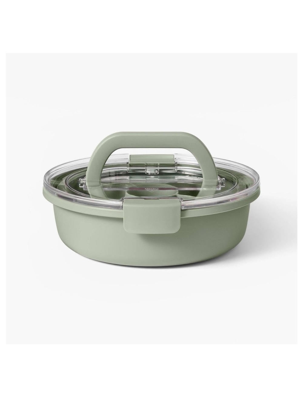 Figmint Cookware - Silicone Lunch Bowl with Handle - Sage Green
